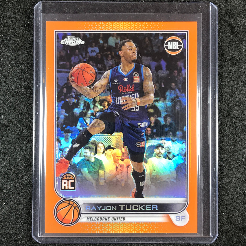 2022-23 Topps Chrome NBL RAYJON TUCKER Rookie Orange 24/25 #48