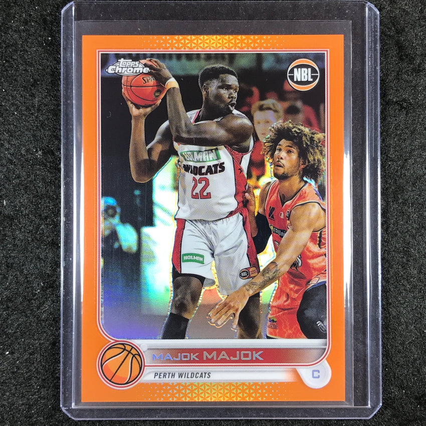 2022-23 Topps Chrome NBL MAJOK MAJOK Orange 14/25 #62