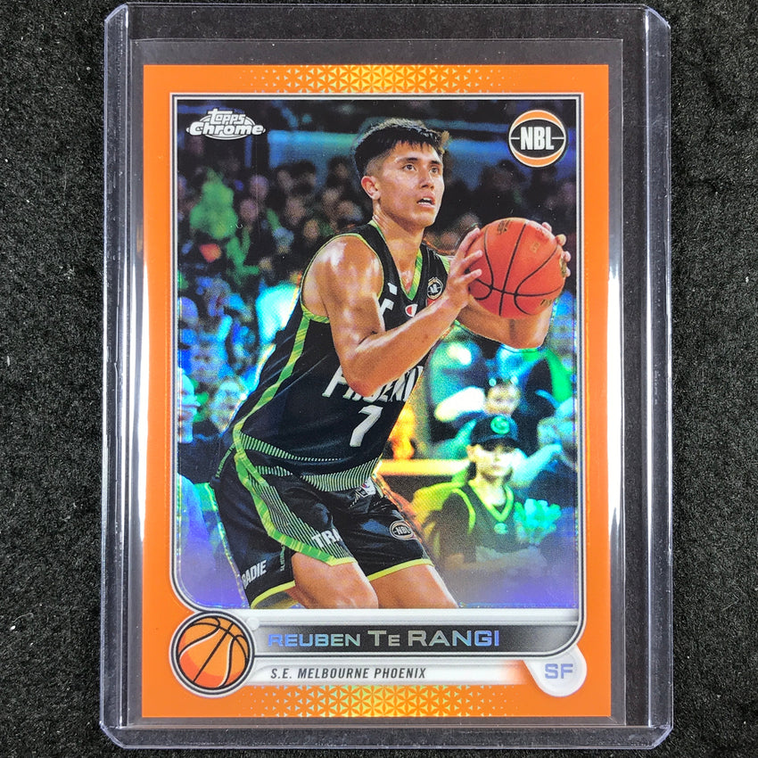 2022-23 Topps Chrome NBL REUBEN TE RANGI Orange 13/25 #78