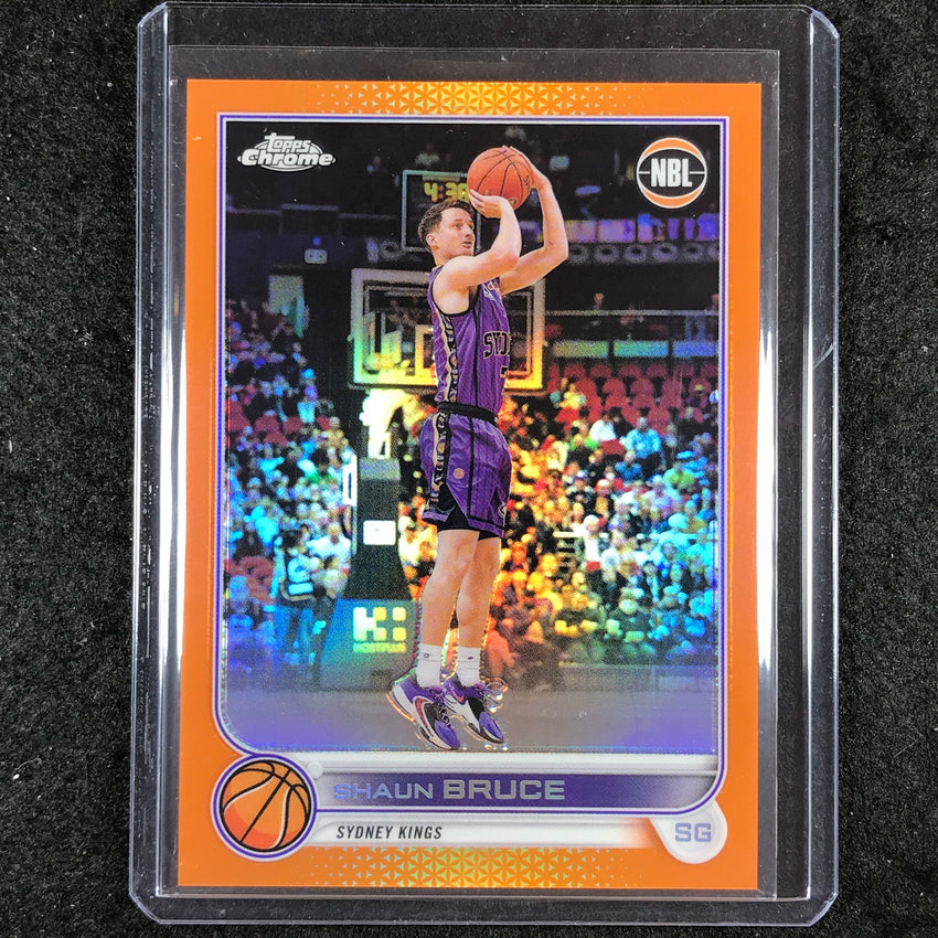 2022-23 Topps Chrome NBL SHAUN BRUCE Orange 13/25 #81