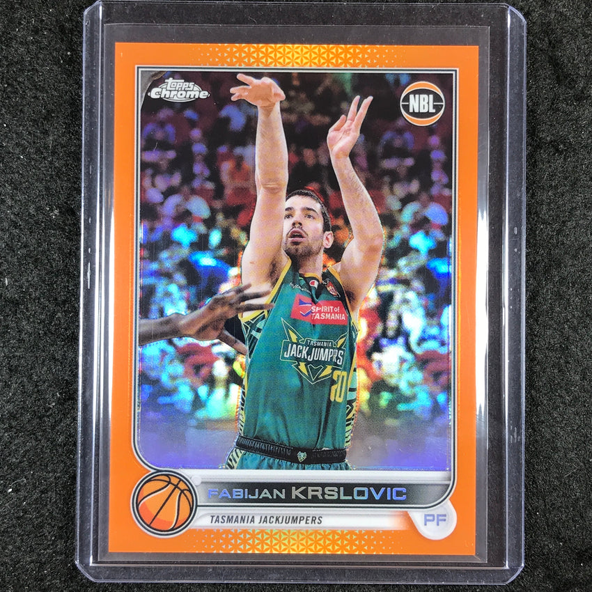 2022-23 Topps Chrome NBL FABIJAN KRSLOVIC Orange 13/25 #93