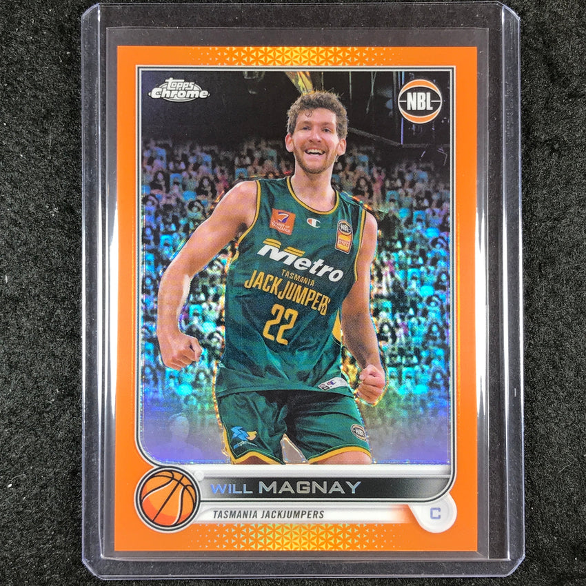 2022-23 Topps Chrome NBL WILL MAGNAY Orange 14/25 #95