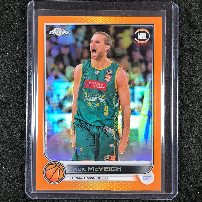 2022-23 Topps Chrome NBL JACK MCVEIGH Orange 16/25 #97
