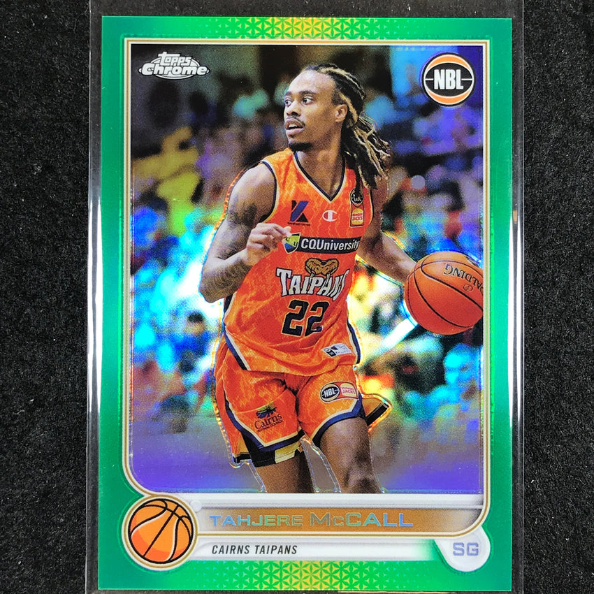 2022-23 Topps Chrome NBL TAHJERE MCCALL Green /99 #28