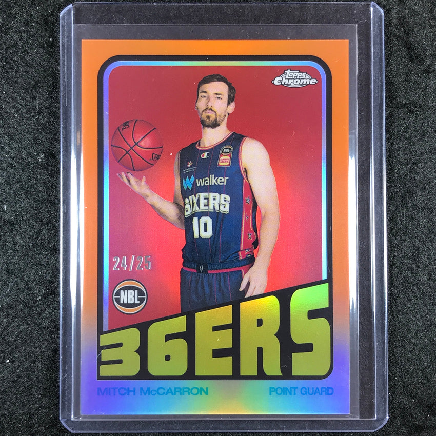 2022-23 Topps Chrome NBL MITCH MCCARRON 1972 Topps Orange 24/25
