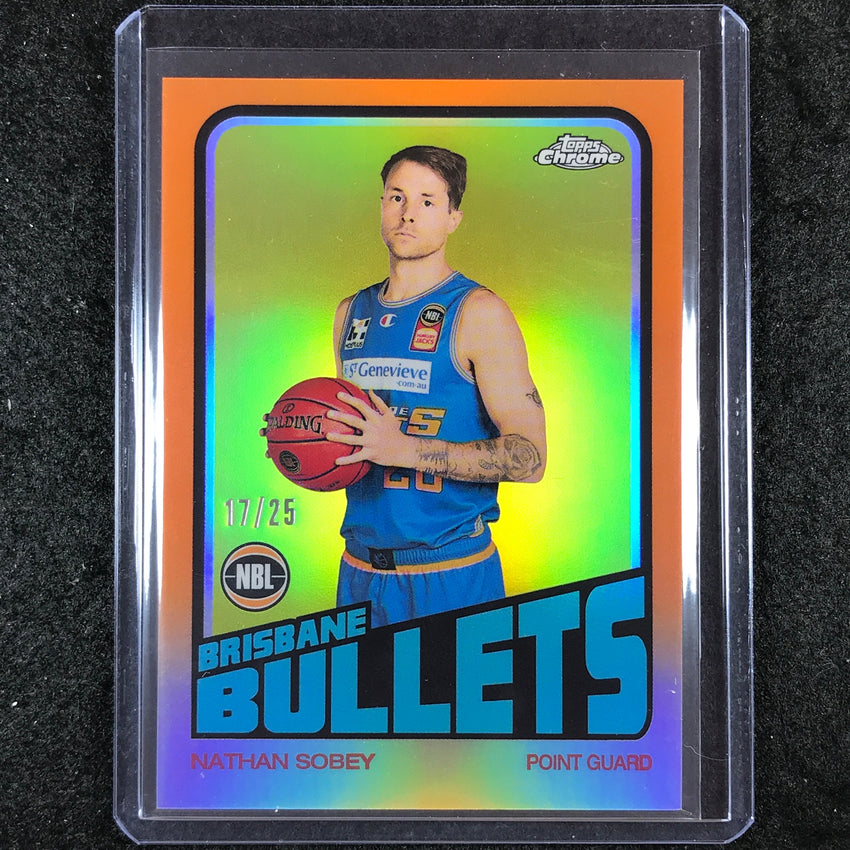 2022-23 Topps Chrome NBL NATHAN SOBEY 1972 Topps Orange 17/25