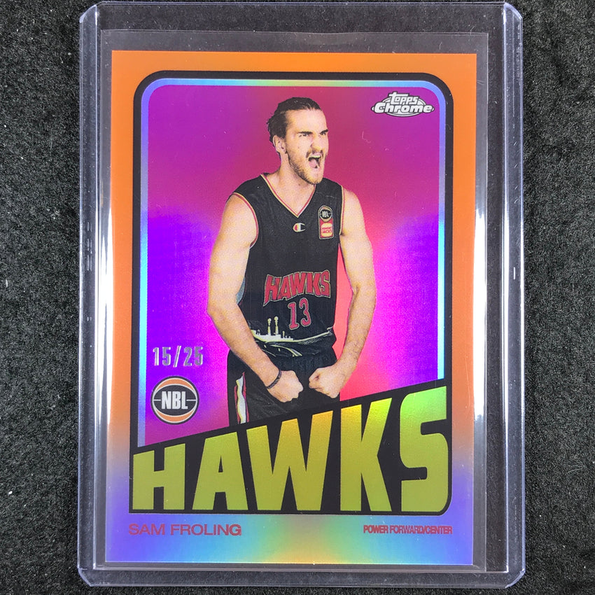 2022-23 Topps Chrome NBL SAM FROLING 1972 Topps Orange 15/25