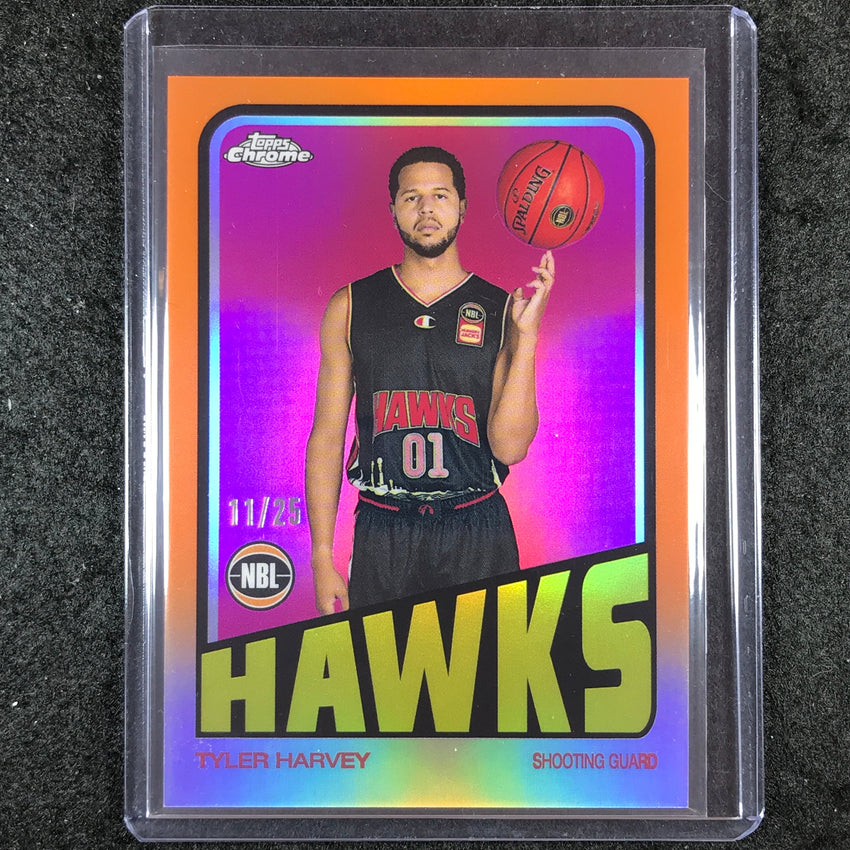 2022-23 Topps Chrome NBL TYLER HARVEY 1972 Topps Orange 11/25