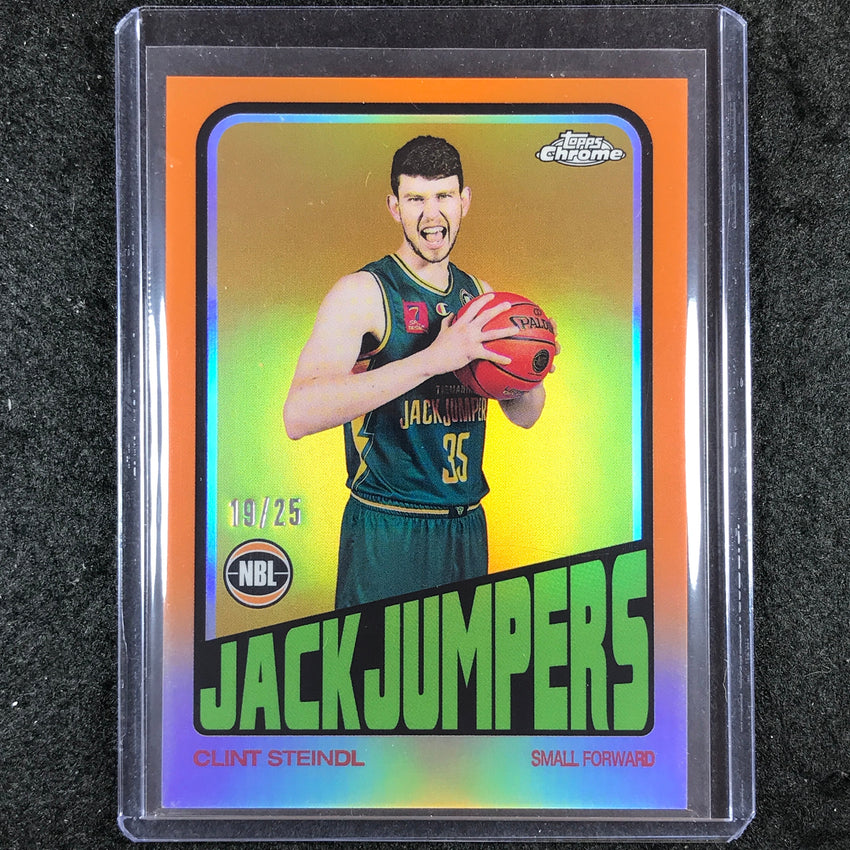 2022-23 Topps Chrome NBL CLINT STEINDL 1972 Topps Orange 19/25