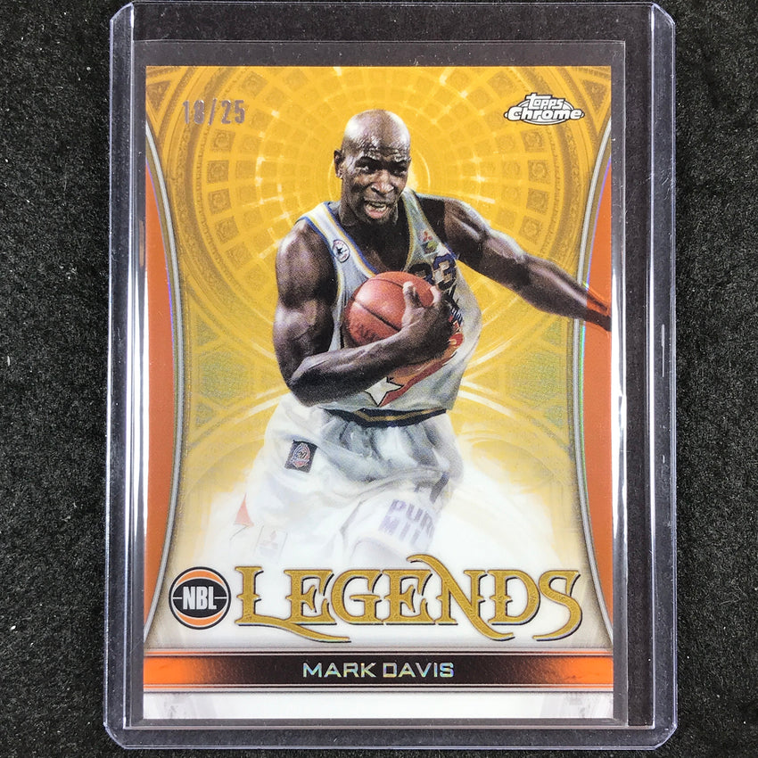 2022-23 Topps Chrome NBL MARK DAVIS Legends Orange 18/25