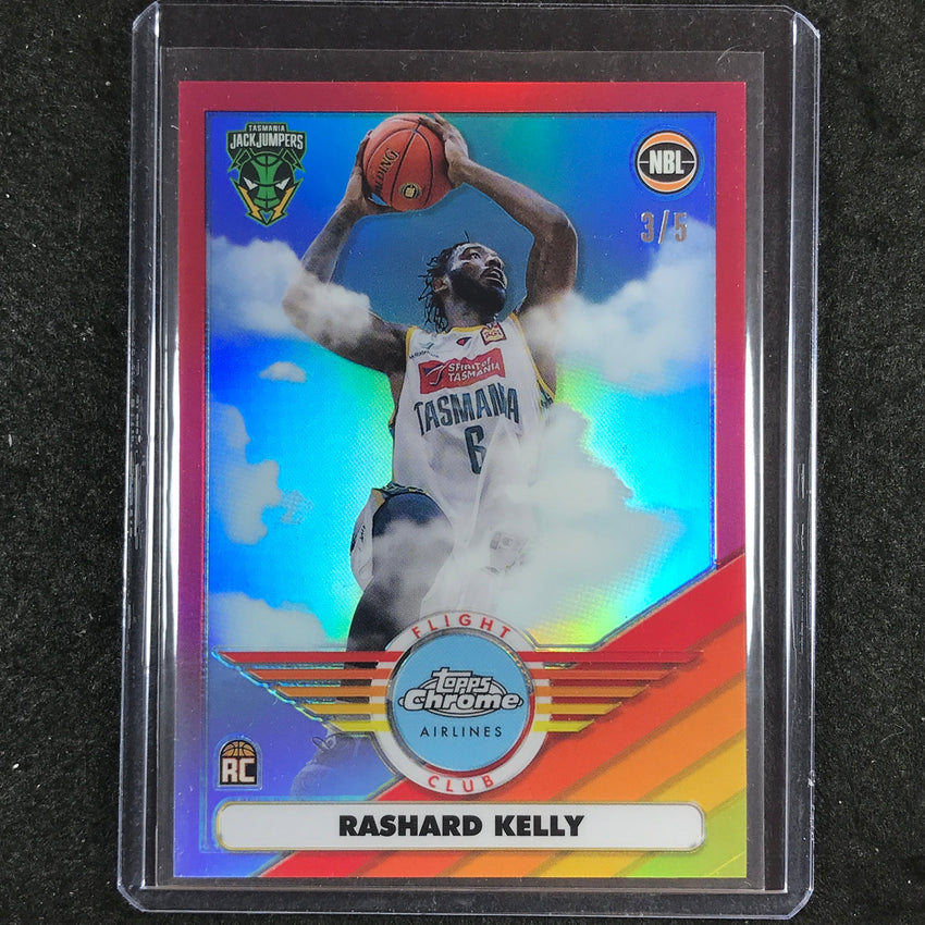 2022-23 Topps Chrome NBL RASHARD KELLY Flight Club Rookie Red 3/5