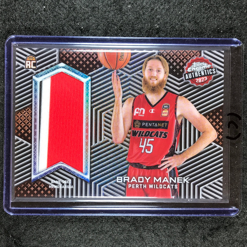 2022-23 Topps Chrome NBL BRADY MANEK Authentics Rookie Jersey Relic #BM (C)