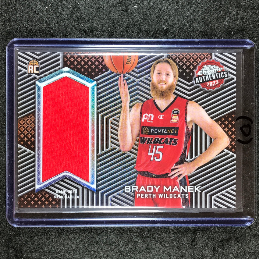 2022-23 Topps Chrome NBL BRADY MANEK Authentics Rookie Jersey Relic #BM (D)