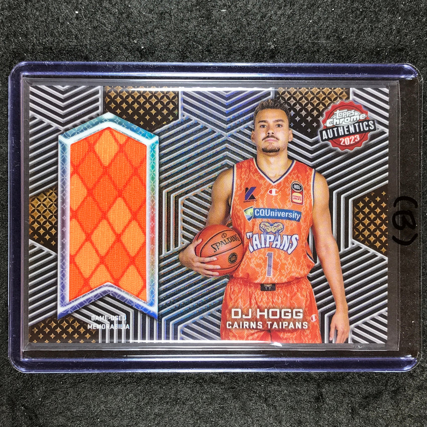 2022-23 Topps Chrome NBL DJ HOGG Authentics Jersey Relic #DH (B)