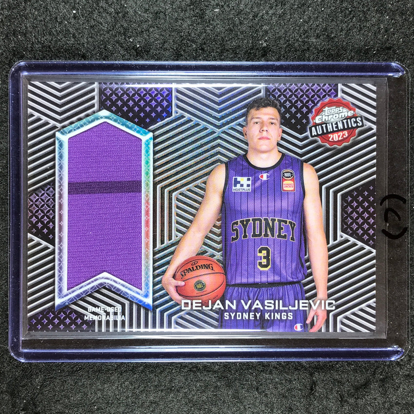2022-23 Topps Chrome NBL DEJAN VASILJEVIC Authentics Jersey Relic #DV (C)