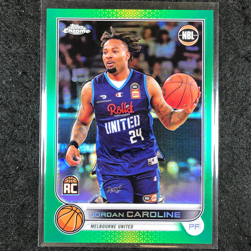 2022-23 Topps Chrome NBL JORDAN CAROLINE Rookie Green /99 #42