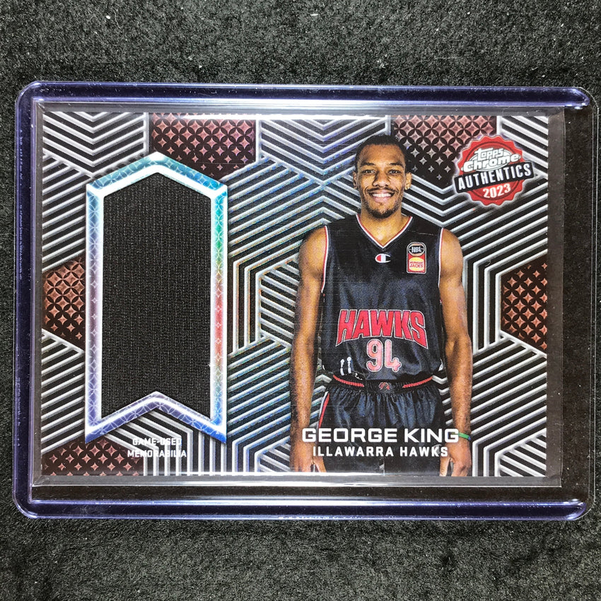 2022-23 Topps Chrome NBL GEORGE KING Authentics Jersey Relic #GK