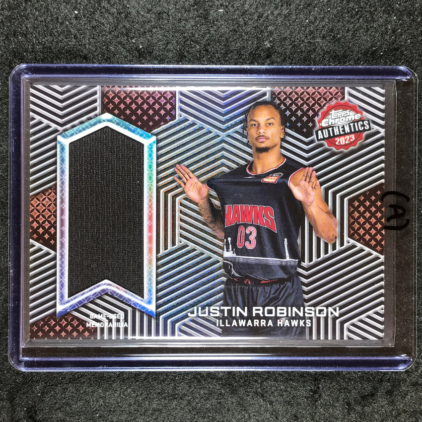 2022-23 Topps Chrome NBL JUSTIN ROBINSON Authentics Jersey Relic #JR (A)