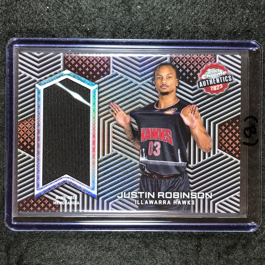 2022-23 Topps Chrome NBL JUSTIN ROBINSON Authentics Jersey Relic #JR (B)