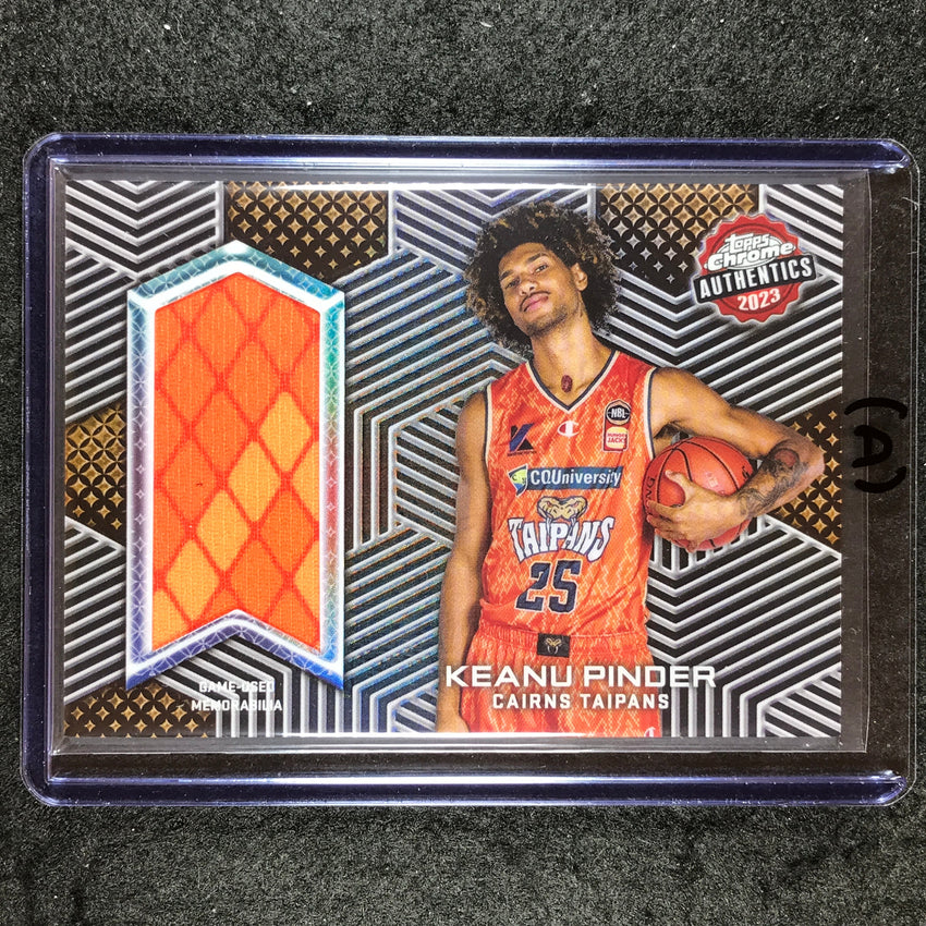 2022-23 Topps Chrome NBL KEANU PINDER Authentics Jersey Relic #KP (A)