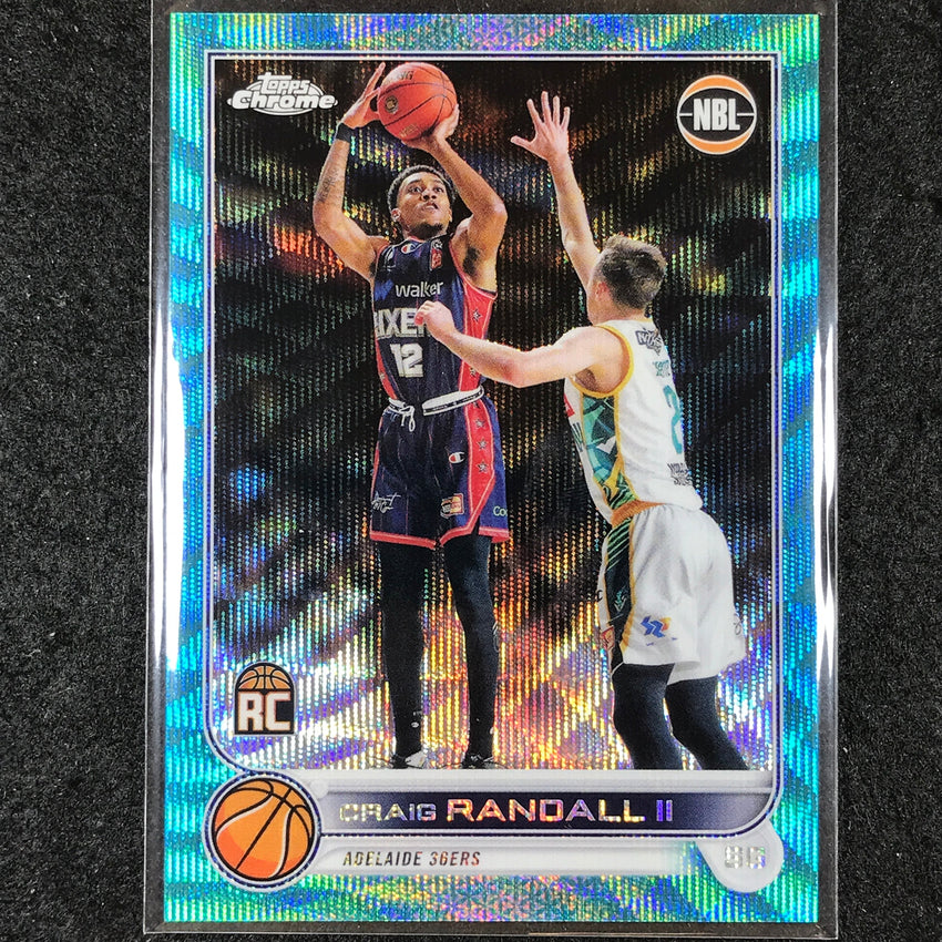 2022-23 Topps Chrome NBL CRAIG RANDALL II Rookie Aqua Wave /199 #9