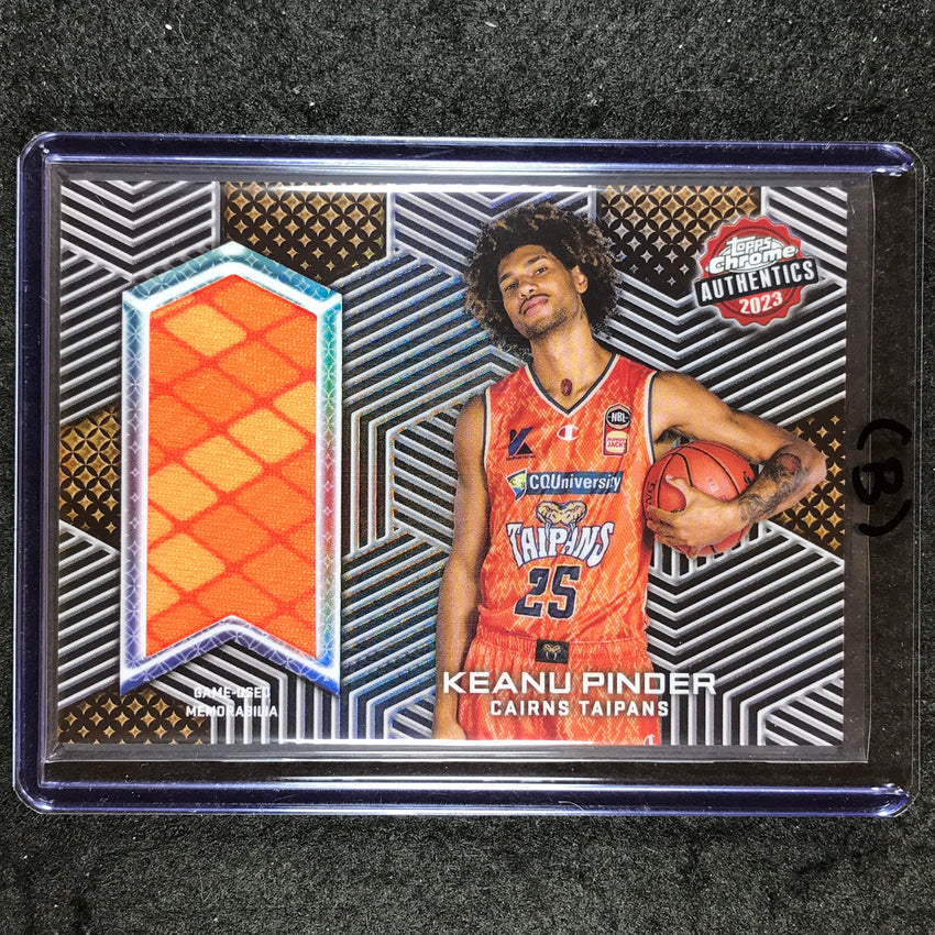 2022-23 Topps Chrome NBL KEANU PINDER Authentics Jersey Relic #KP (B)
