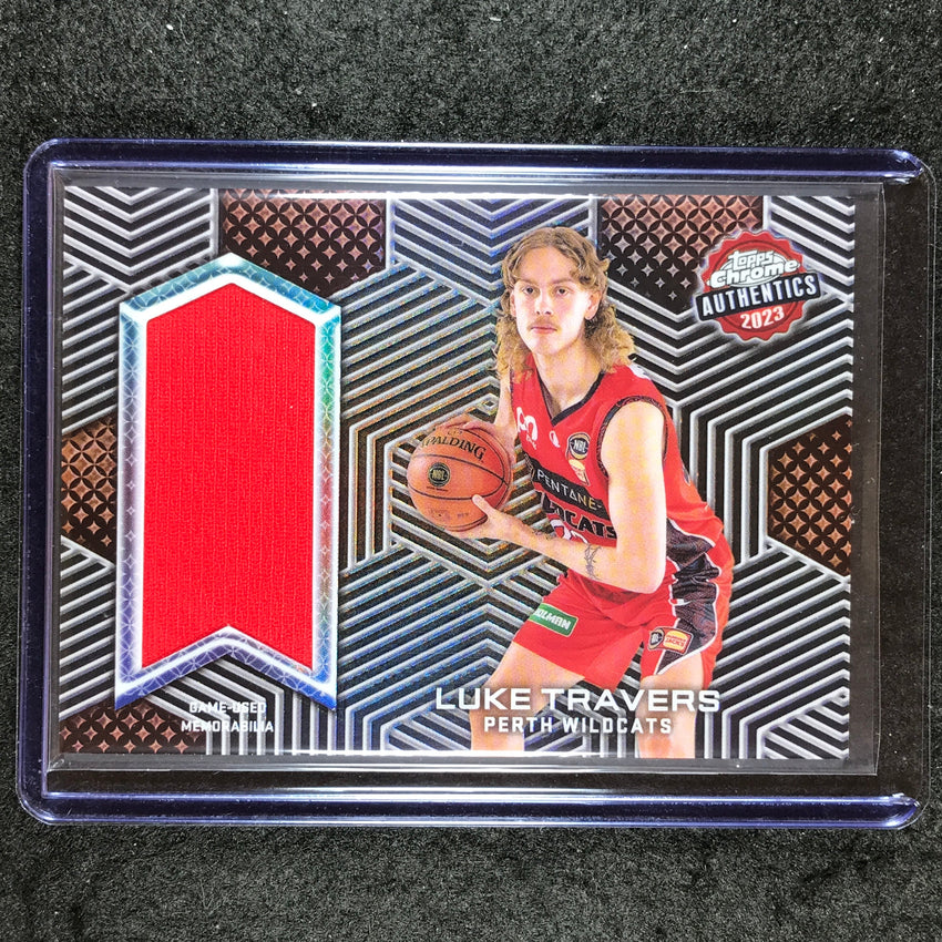 2022-23 Topps Chrome NBL LUKE TRAVERS Authentics Jersey Relic #LT