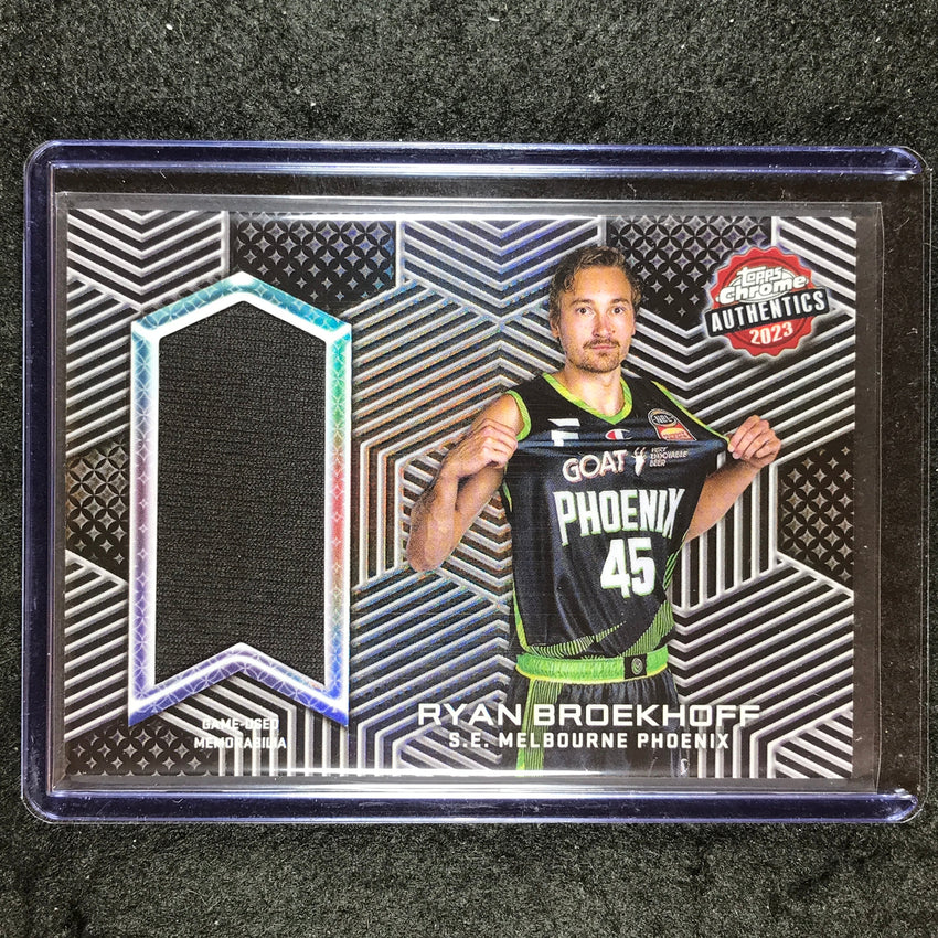 2022-23 Topps Chrome NBL RYAN BROEKHOFF Authentics Jersey Relic #RB