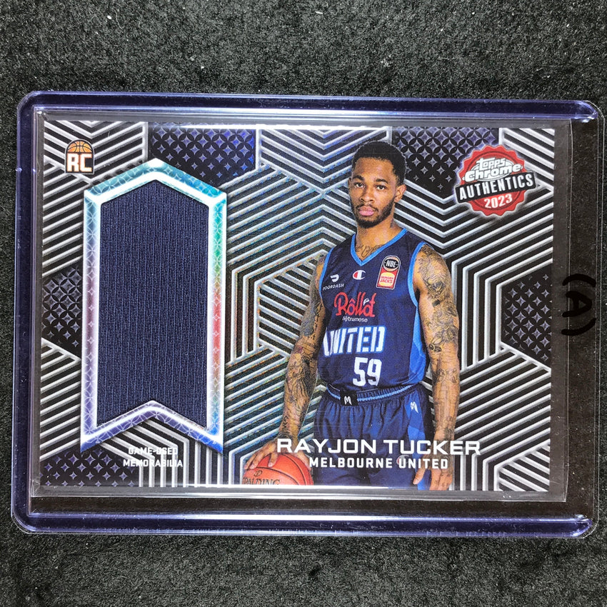 2022-23 Topps Chrome NBL RAYJON TUCKER Authentics Rookie Jersey Relic #RT (A)