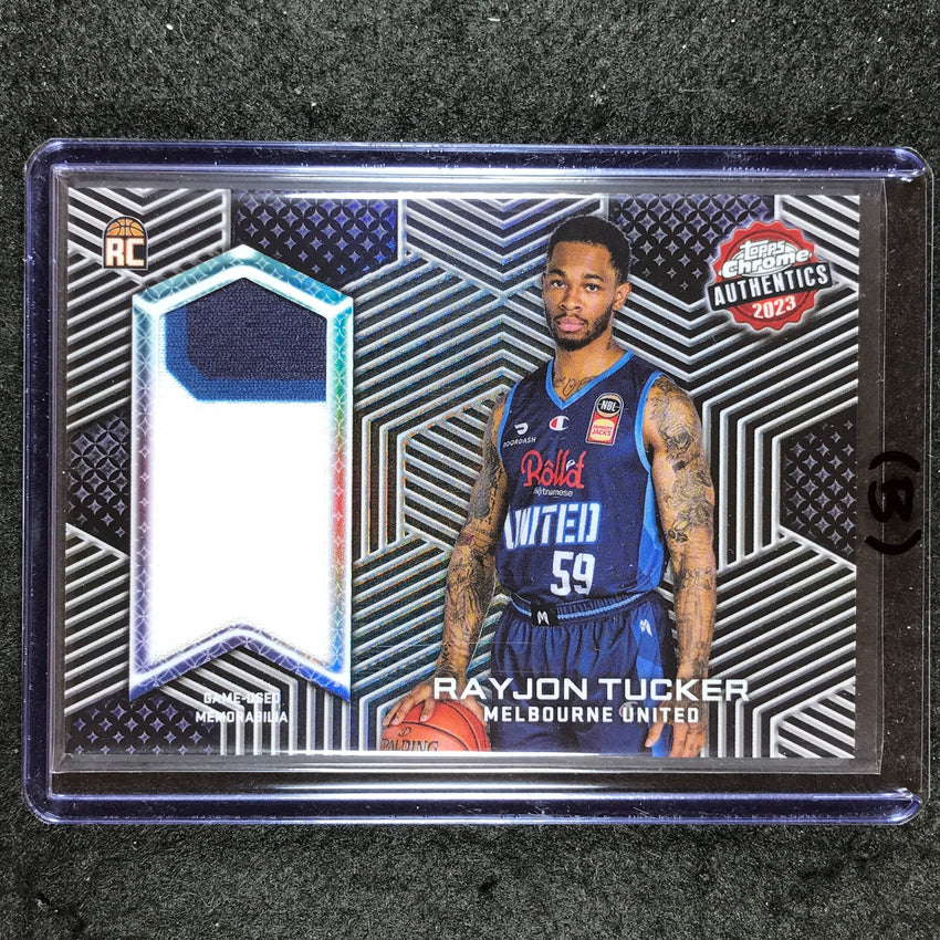2022-23 Topps Chrome NBL RAYJON TUCKER Authentics Rookie Jersey Relic #RT (B)