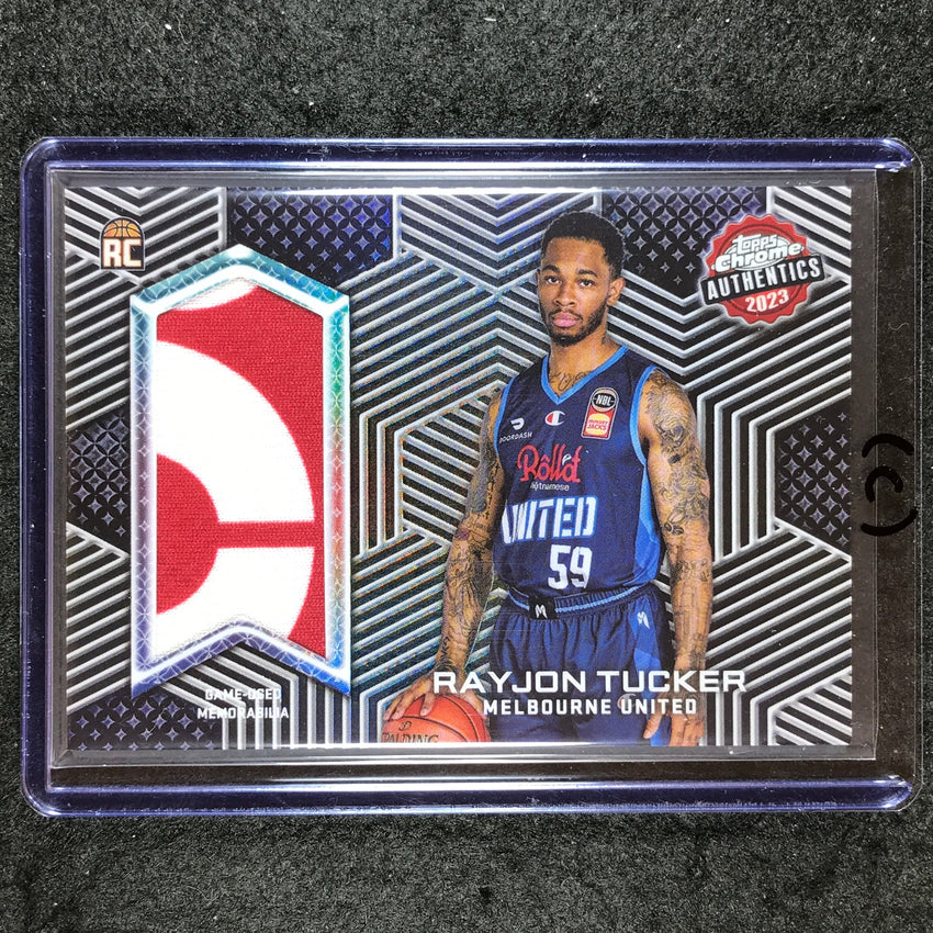 2022-23 Topps Chrome NBL RAYJON TUCKER Authentics Rookie Jersey Relic #RT (C)