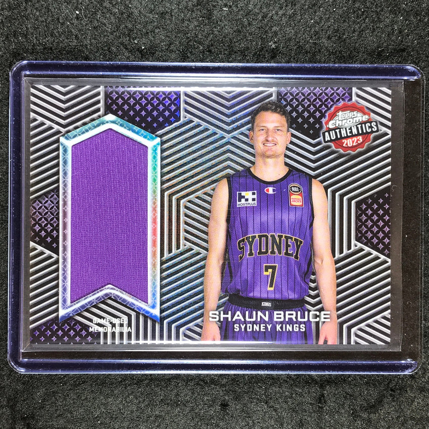 2022-23 Topps Chrome NBL SHAUN BRUCE Authentics Jersey Relic #SB