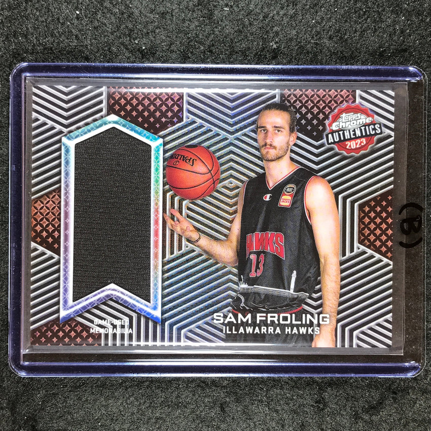 2022-23 Topps Chrome NBL SAM FROLING Authentics Jersey Relic #SF (B)