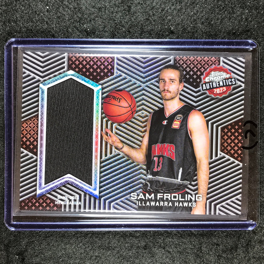 2022-23 Topps Chrome NBL SAM FROLING Authentics Jersey Relic #SF (C)
