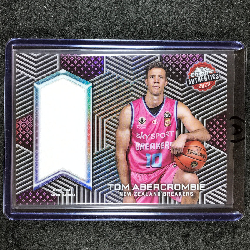 2022-23 Topps Chrome NBL TOM ABERCROMBIE Authentics Jersey Relic #TA (A)