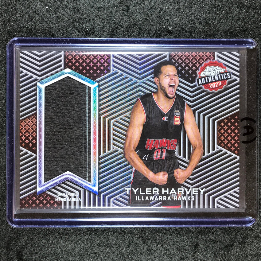 2022-23 Topps Chrome NBL TYLER HARVEY Authentics Jersey Relic #TH (A)