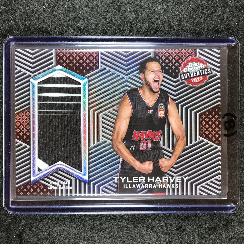 2022-23 Topps Chrome NBL TYLER HARVEY Authentics Jersey Relic #TH (B)