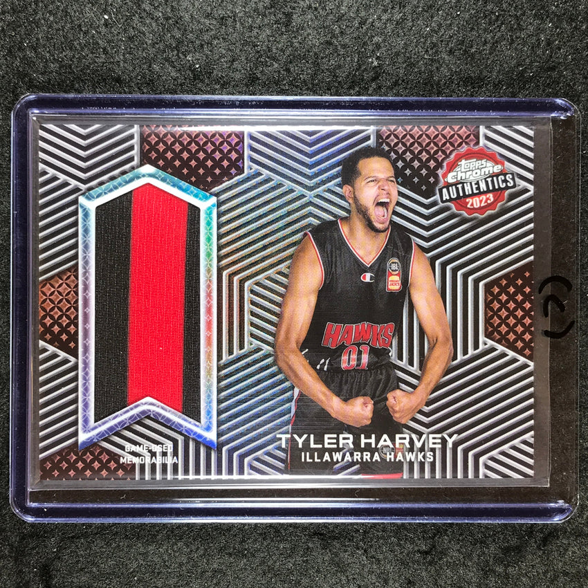 2022-23 Topps Chrome NBL TYLER HARVEY Authentics Jersey Relic #TH (C)