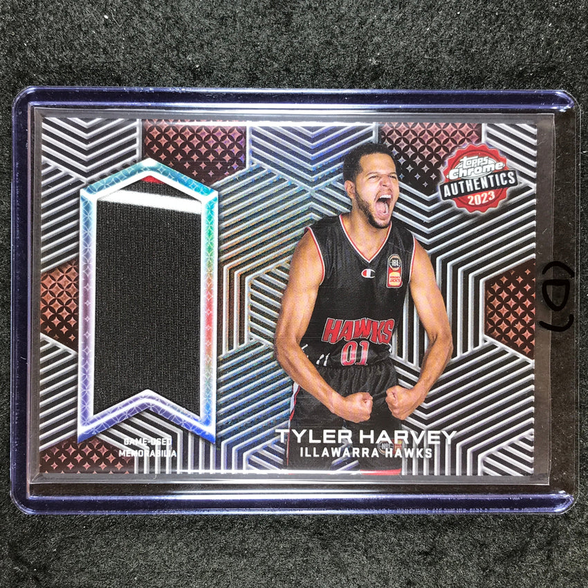 2022-23 Topps Chrome NBL TYLER HARVEY Authentics Jersey Relic #TH (D)