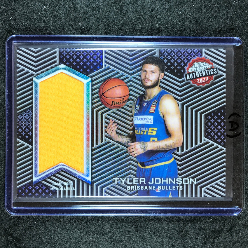 2022-23 Topps Chrome NBL TYLER JOHNSON Authentics Jersey Relic #TJ (A)