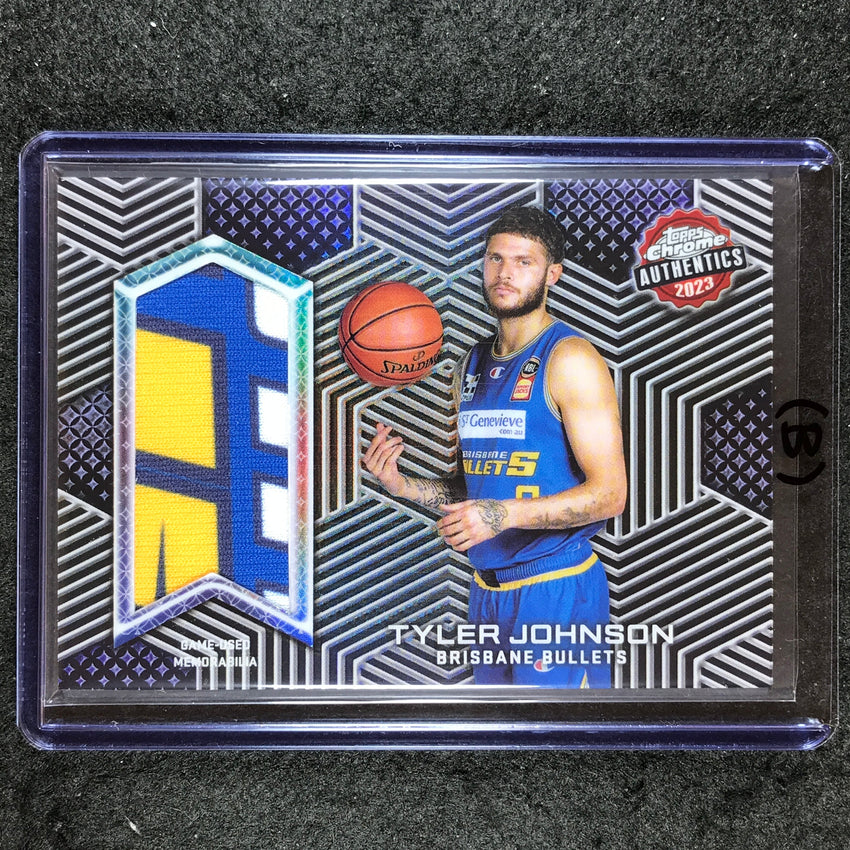 2022-23 Topps Chrome NBL TYLER JOHNSON Authentics Jersey Relic #TJ (B)