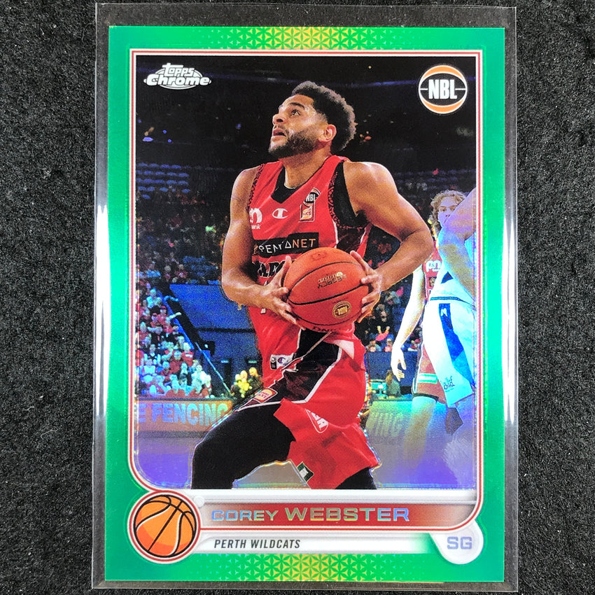 2022-23 Topps Chrome NBL COREY WEBSTER Green /99 #69