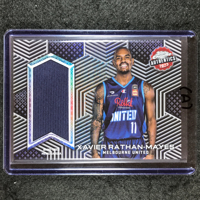 2022-23 Topps Chrome NBL XAVIER RATHAN-MAYES Authentics Jersey Relic #XR (A)