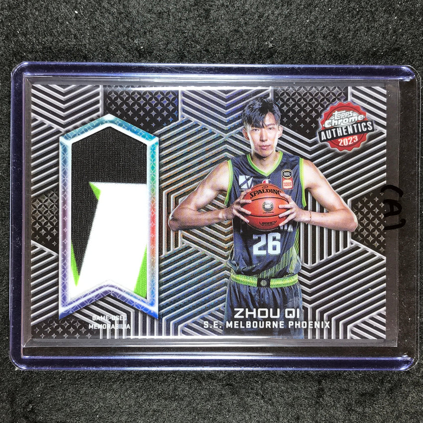 2022-23 Topps Chrome NBL ZHOU QI Authentics Jersey Relic #ZQ (A)
