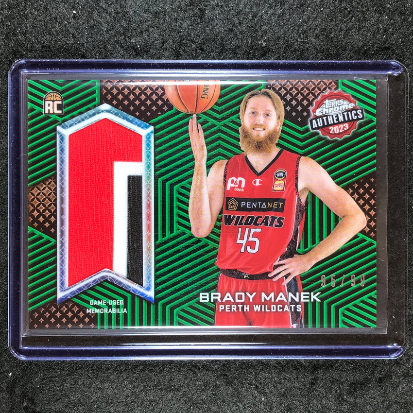 2022-23 Topps Chrome NBL BRADY MANEK Authentics Rookie Jersey Relic Green 95/99