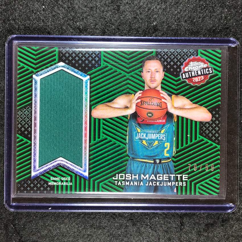 2022-23 Topps Chrome NBL JOSH MAGETTE Authentics Jersey Relic Green 79/99