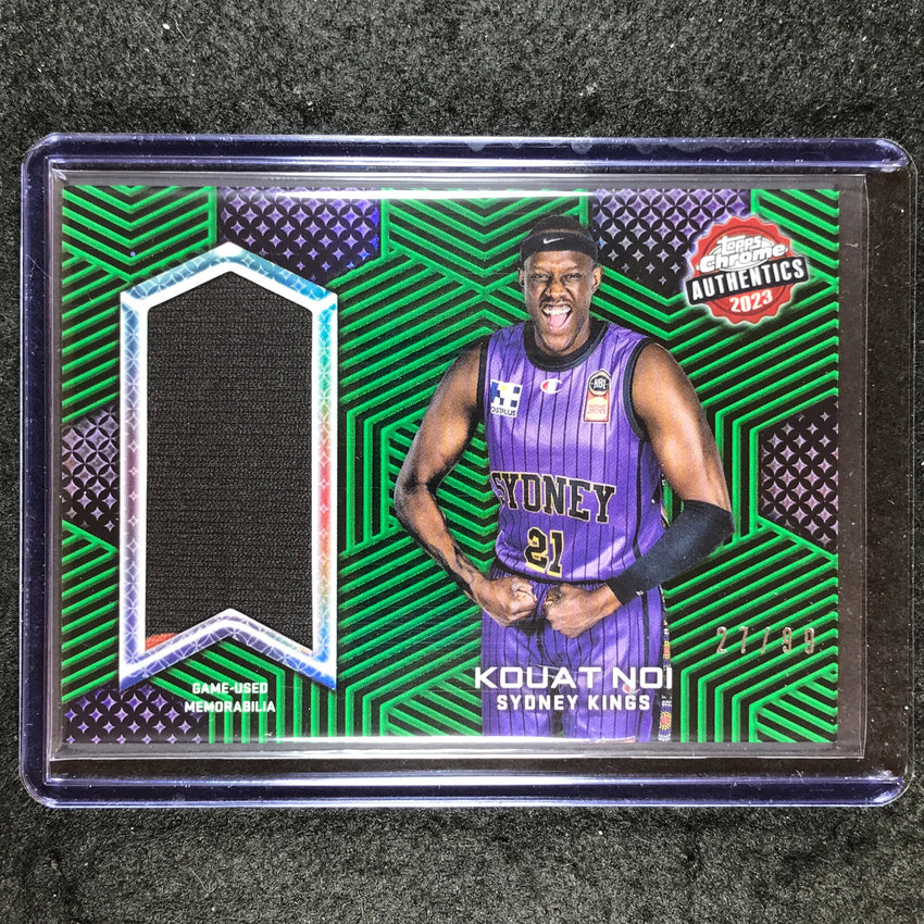 2022-23 Topps Chrome NBL KOUAT NOI Authentics Jersey Relic Green 27/99