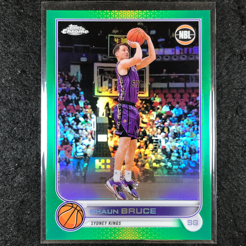 2022-23 Topps Chrome NBL SHAUN BRUCE Green /99 #81