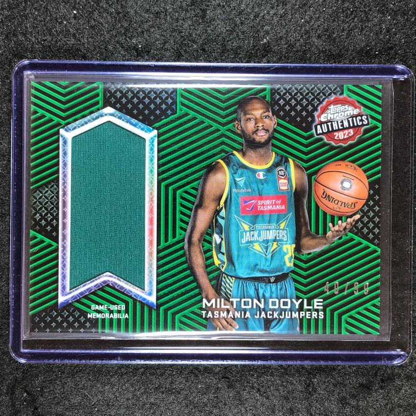 2022-23 Topps Chrome NBL MILTON DOYLE Authentics Jersey Relic Green 40/99