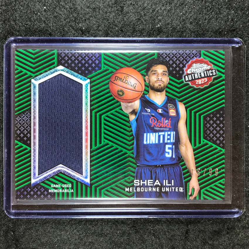 2022-23 Topps Chrome NBL SHEA ILI Authentics Jersey Relic Green 16/99